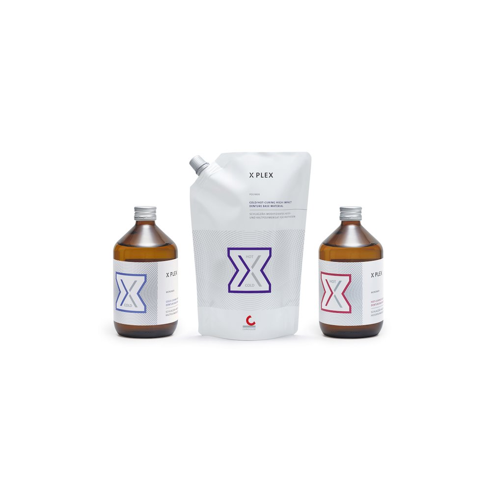 XPLEX - zestaw polimer 500 g + Monomer Cold 500ml + Monomer Hot 500ml